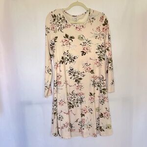 Elegant Floral Long Sleeve Dress